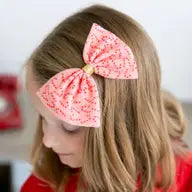 Candy Cane Christmas Bow-Clip