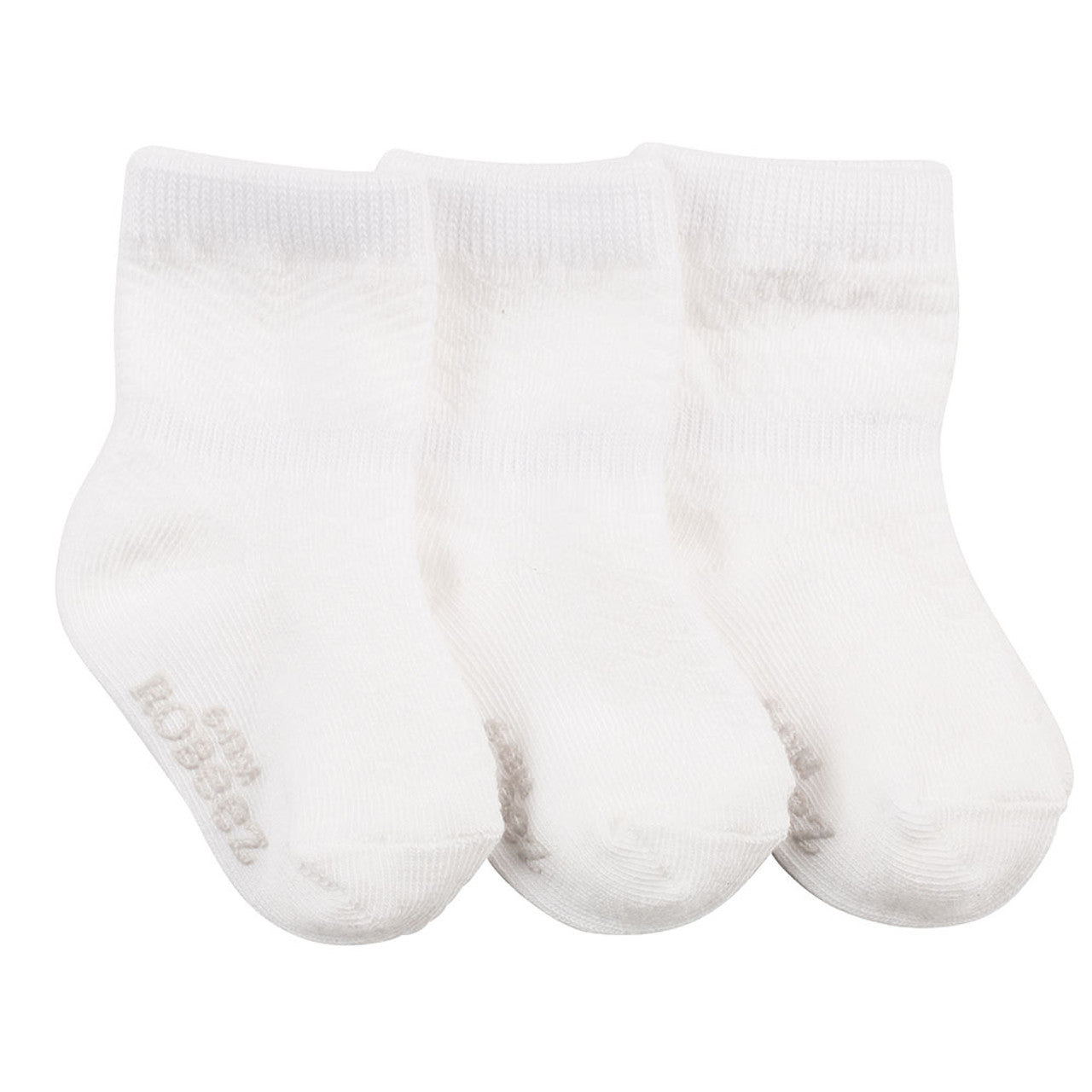 Herringbone Weaves Socks - 3 Pack | White