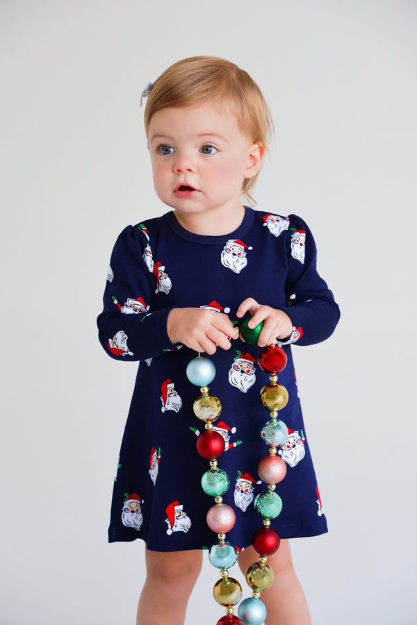 Long Sleeve Penny's Play Dress | Jolly Old St. Nick