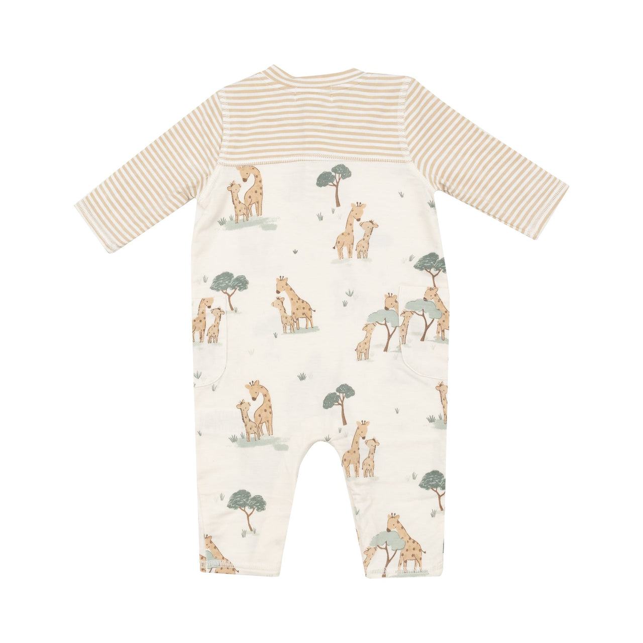 Romper With Contrast Sleeves | Giraffe Families