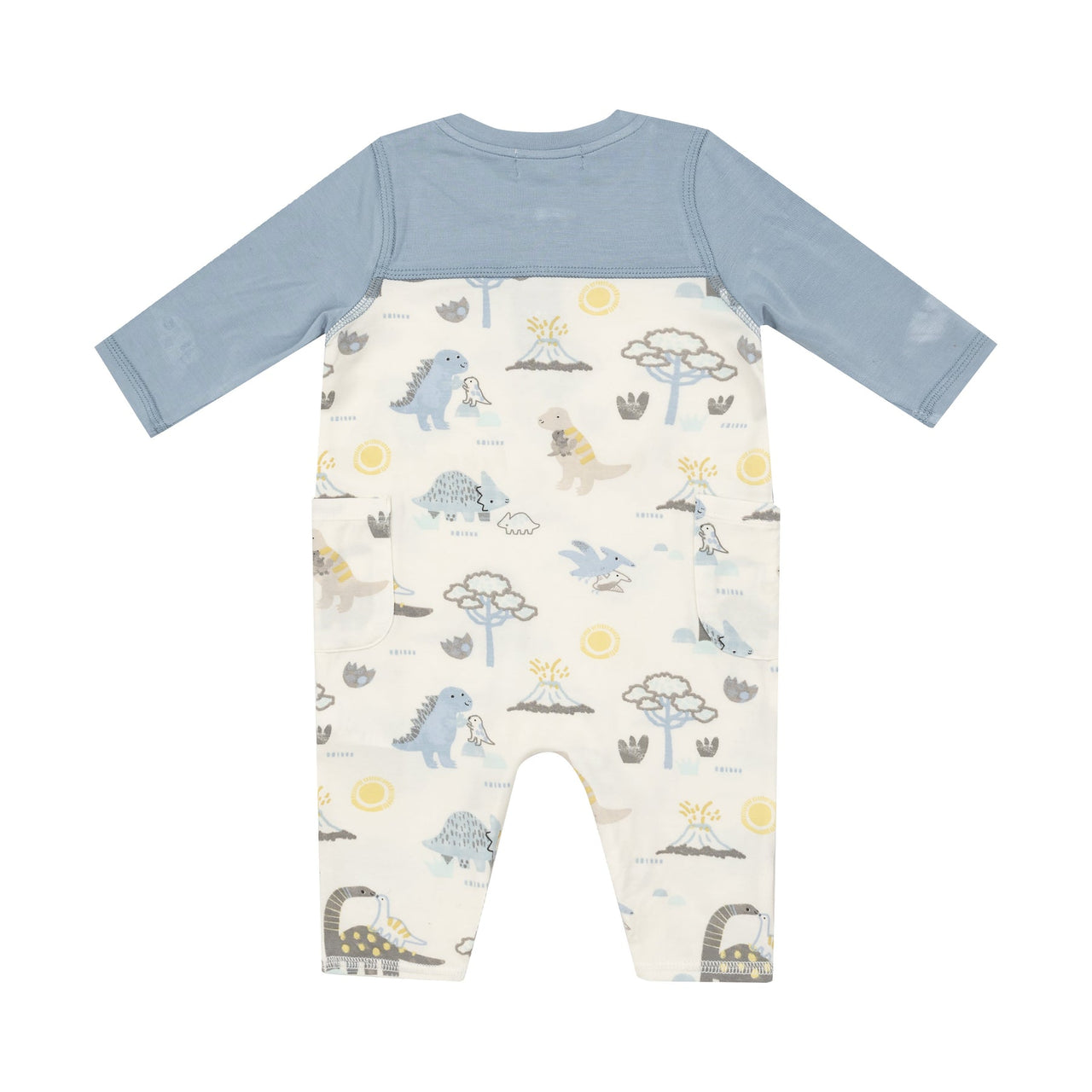 Romper With Contrast Sleeves |  Baby Love Dinos