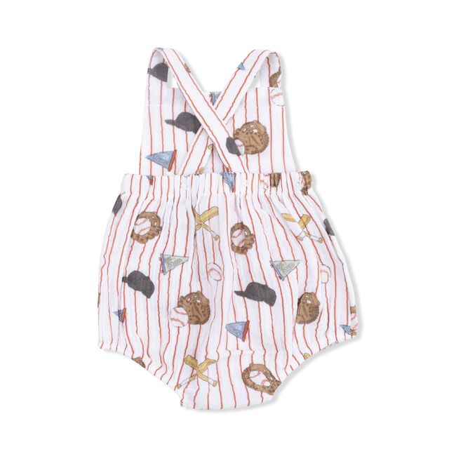 Retro Sunsuit | Vintage Baseball Stripe