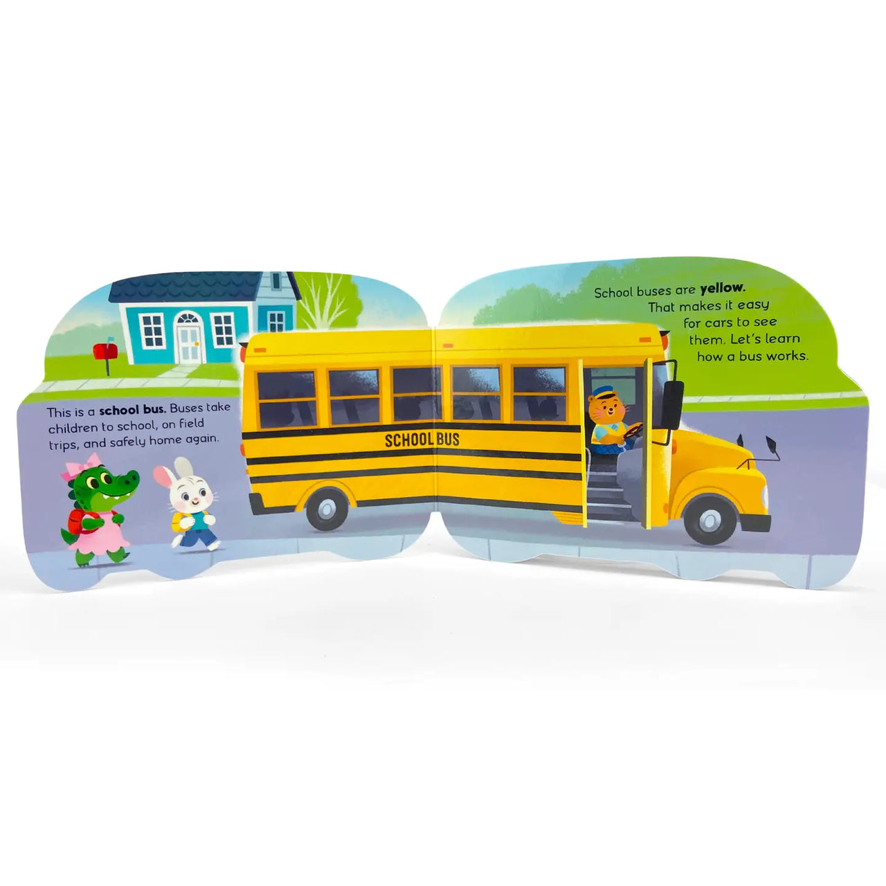 How A School Bus Works Vehicle Shaped Board Book