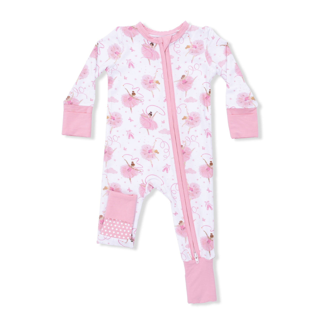 Convertible Zip Romper | Ribbon Ballerinas