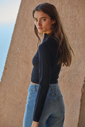 Wake Up Call Top | Black **FINAL SALE**