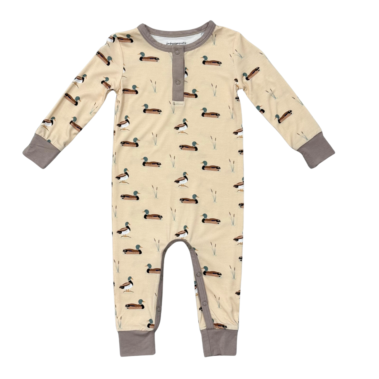 Baby Snap Romper | Mallard Ducks