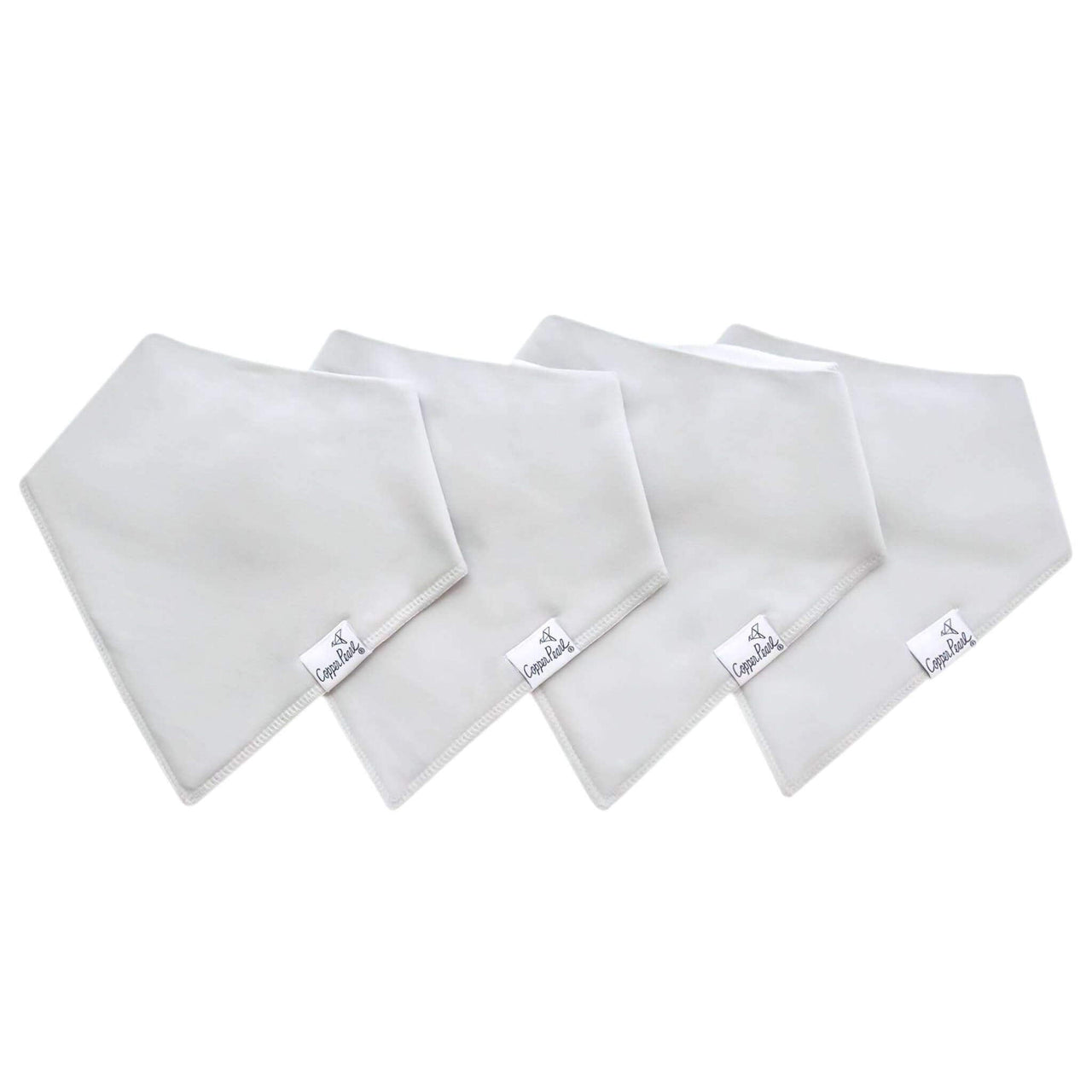 Gray Basics Baby Bandana Bibs