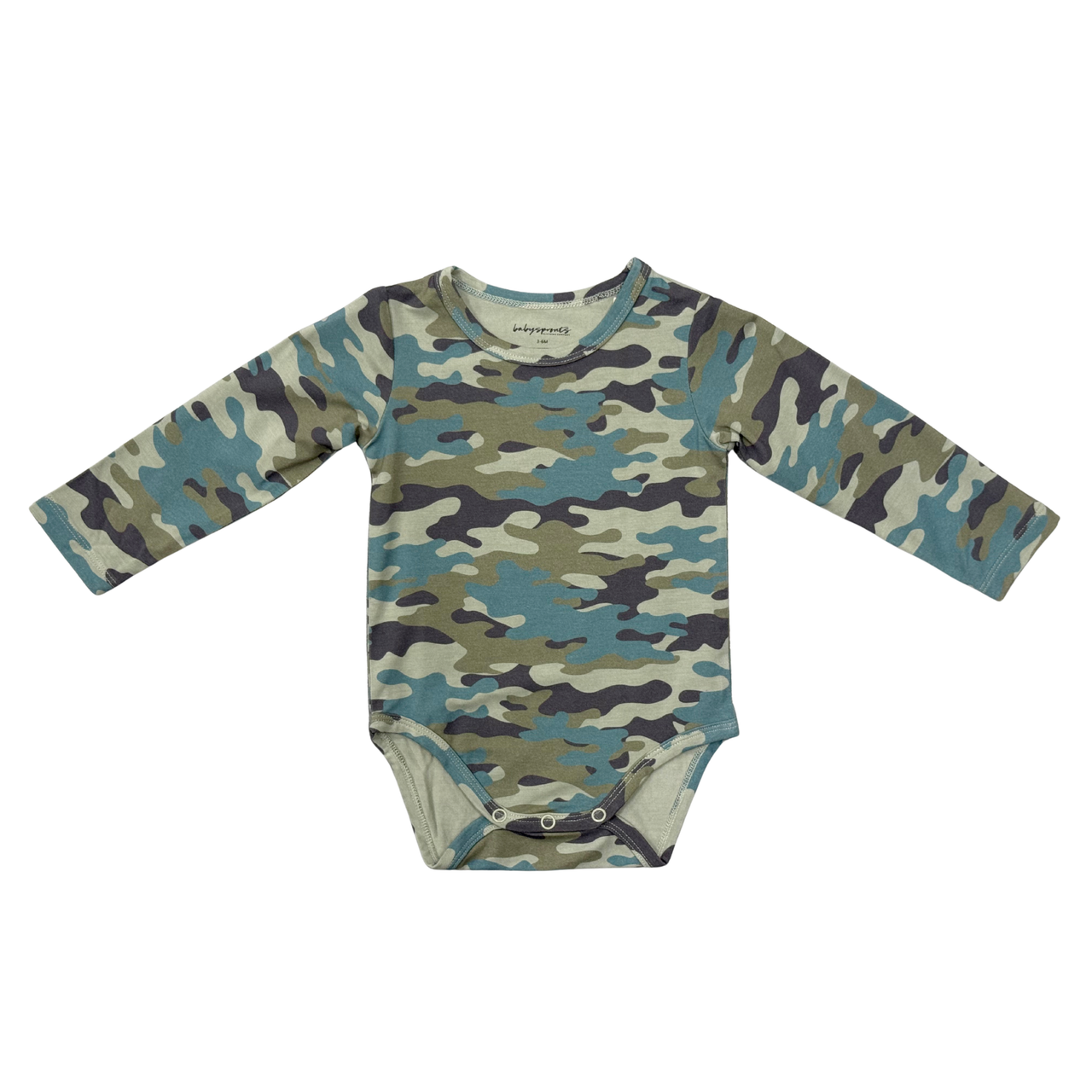 Baby Boy Long Sleeve Bodysuit | Camouflage