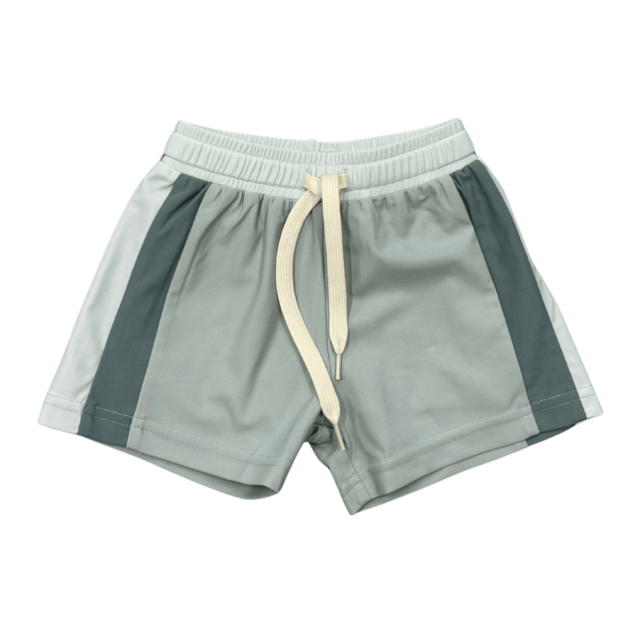 Boy's Colorblock Swim Shorts | Aqua Grey