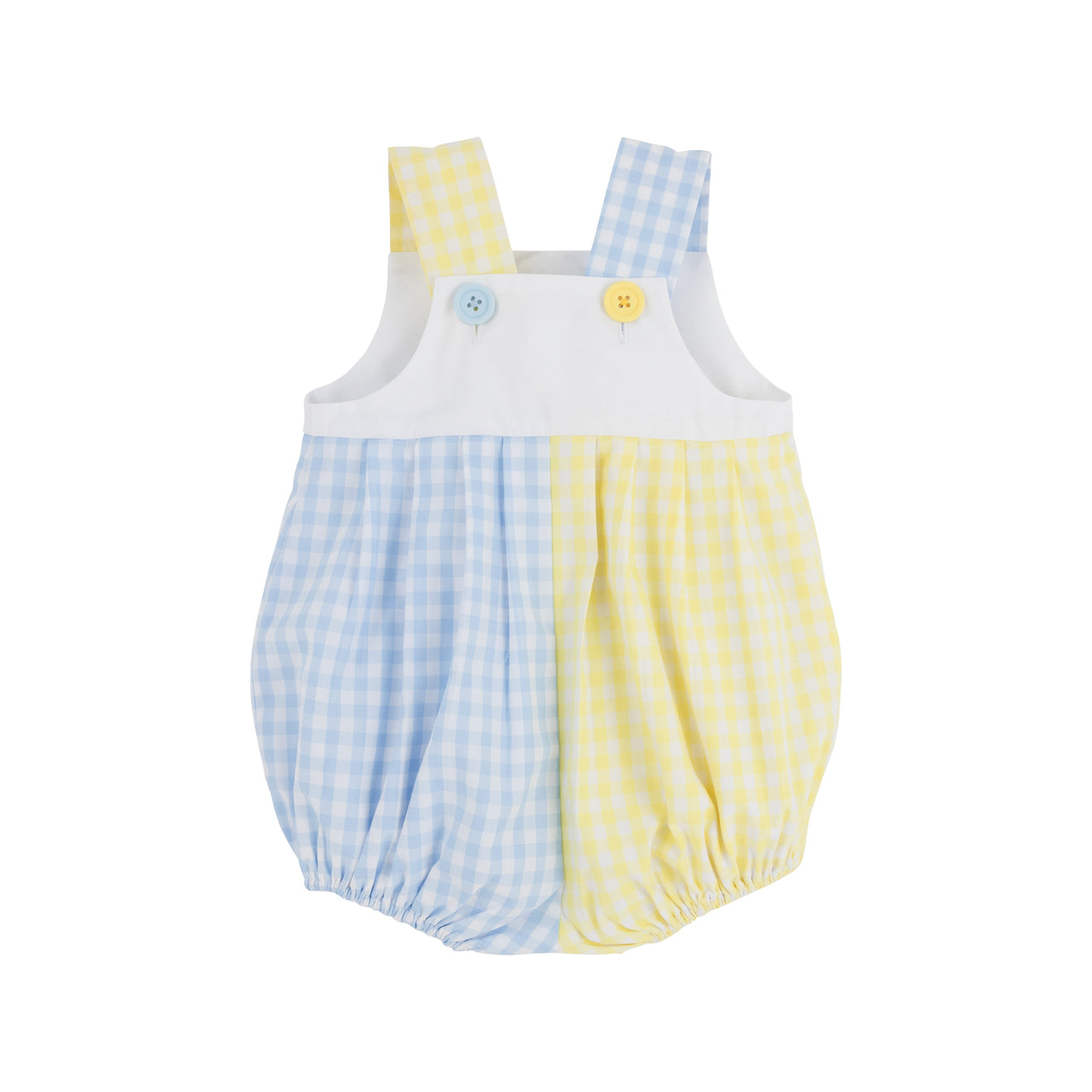 Branham Bubble | Buckhead Blue Gingham and Lake Worth Yellow Gingham with Worth Avenue White