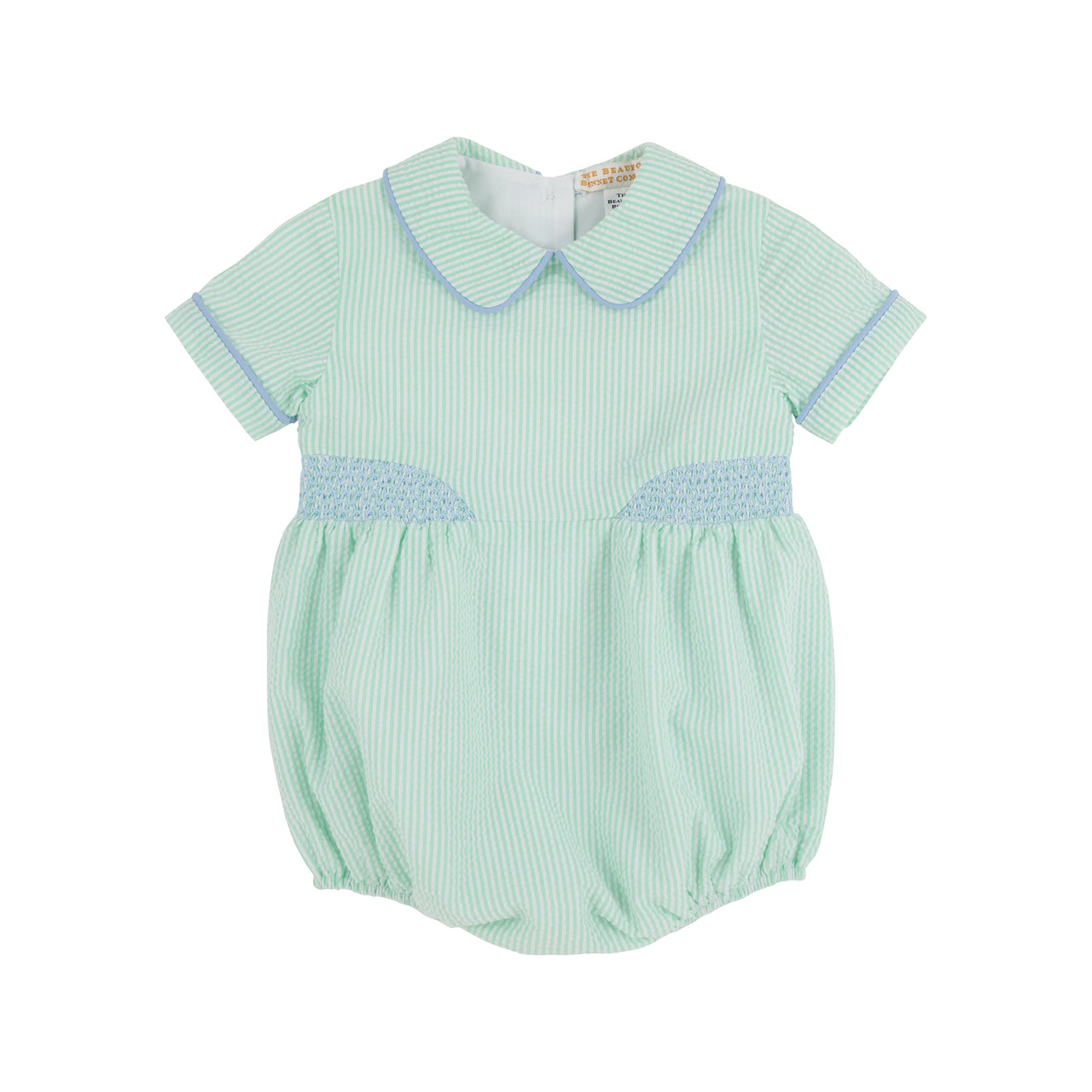 Brentley Bubble | Grace Bay Green Seersucker with Worth Avenue White and Beale Street Blue ** FINAL SALE **