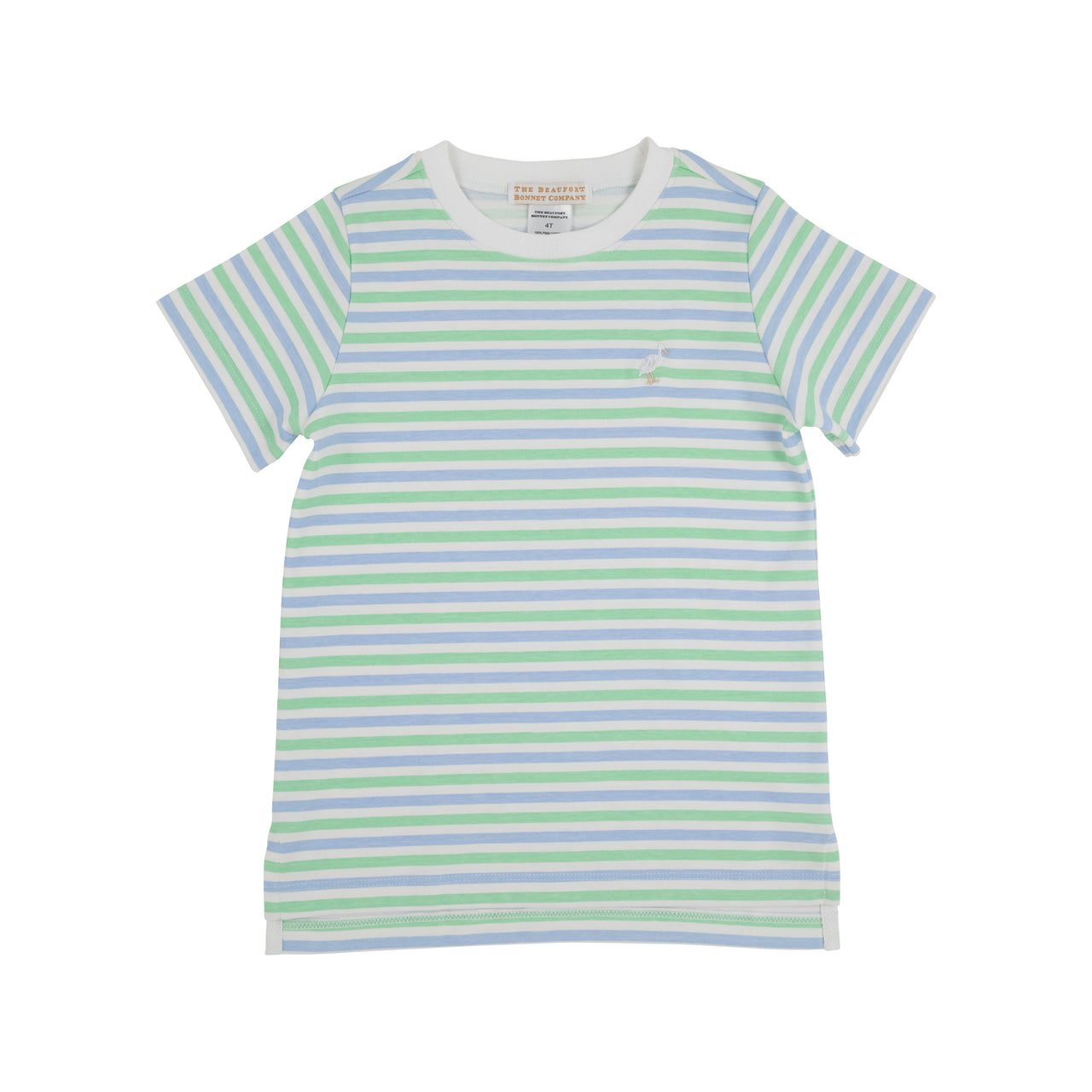 Carter Crewneck | Kennedy Cruise  Stripe with Multicolor Stork