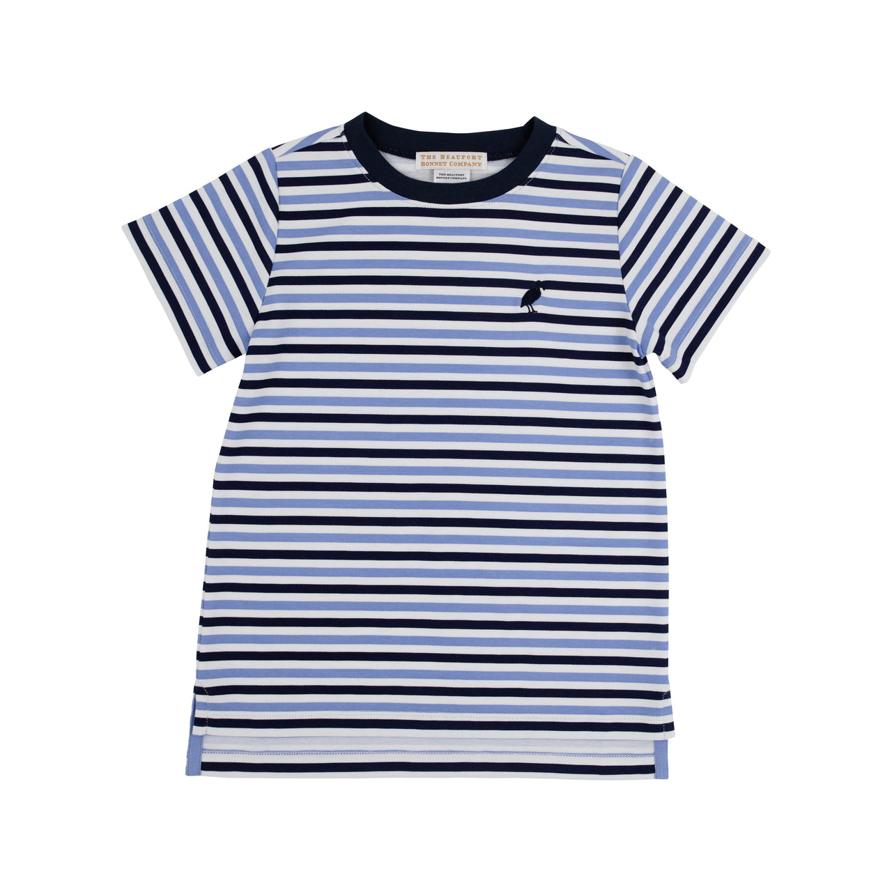 Carter Crewneck | Kennedy Cruise Stripe with Nantucket Navy Stork ** FINAL SALE **