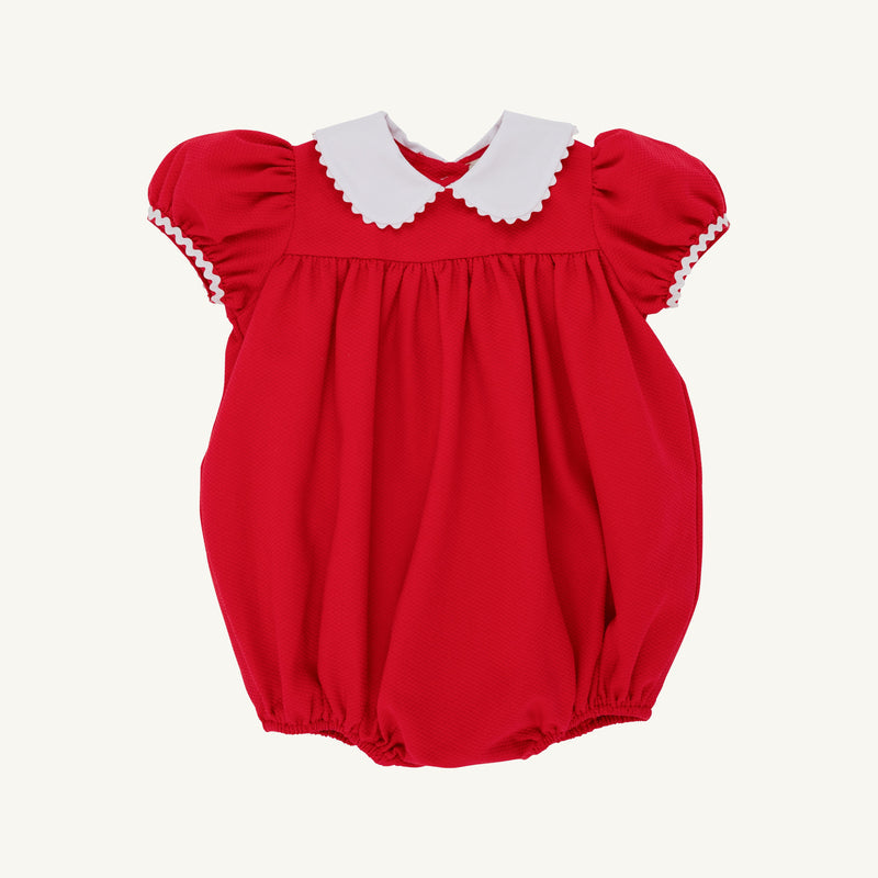Cindy Lou Bubble (Pique) | Richmond Red with Worth Avenue White