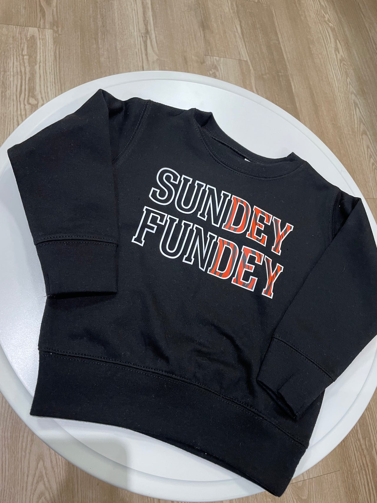 Sundey Fundey Black Crewneck