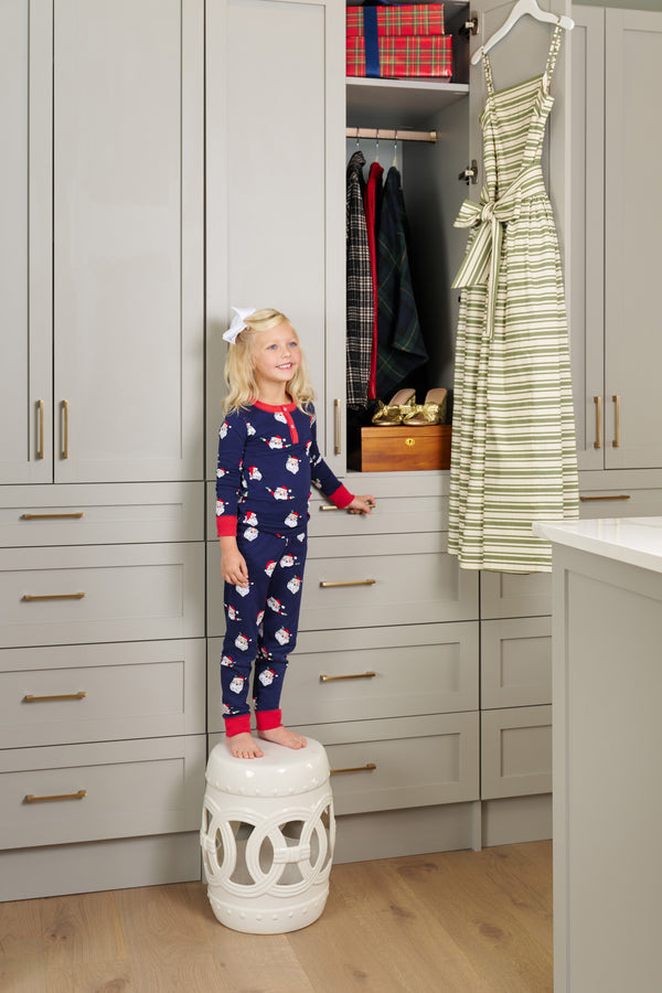 Sutton's Sweet Dream Pajama Set (Unisex) | Jolly Old St. Nick with Richmond Red