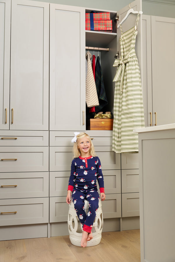 Sutton's Sweet Dream Pajama Set (Unisex) | Jolly Old St. Nick with Richmond Red