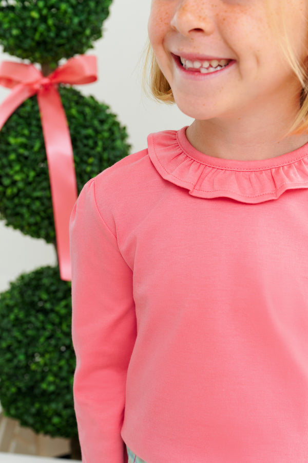 Reece Ruffle Top | Parrot Cay Coral
