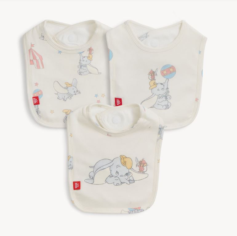 Magnetic Bibs 3-Pack Set | Dumbo Circus
