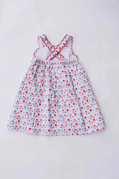 Patriotic Pop Dress **FINAL SALE**