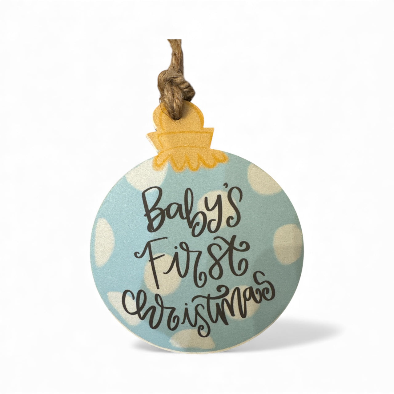 Baby's First Christmas Ornament | Pink or Blue