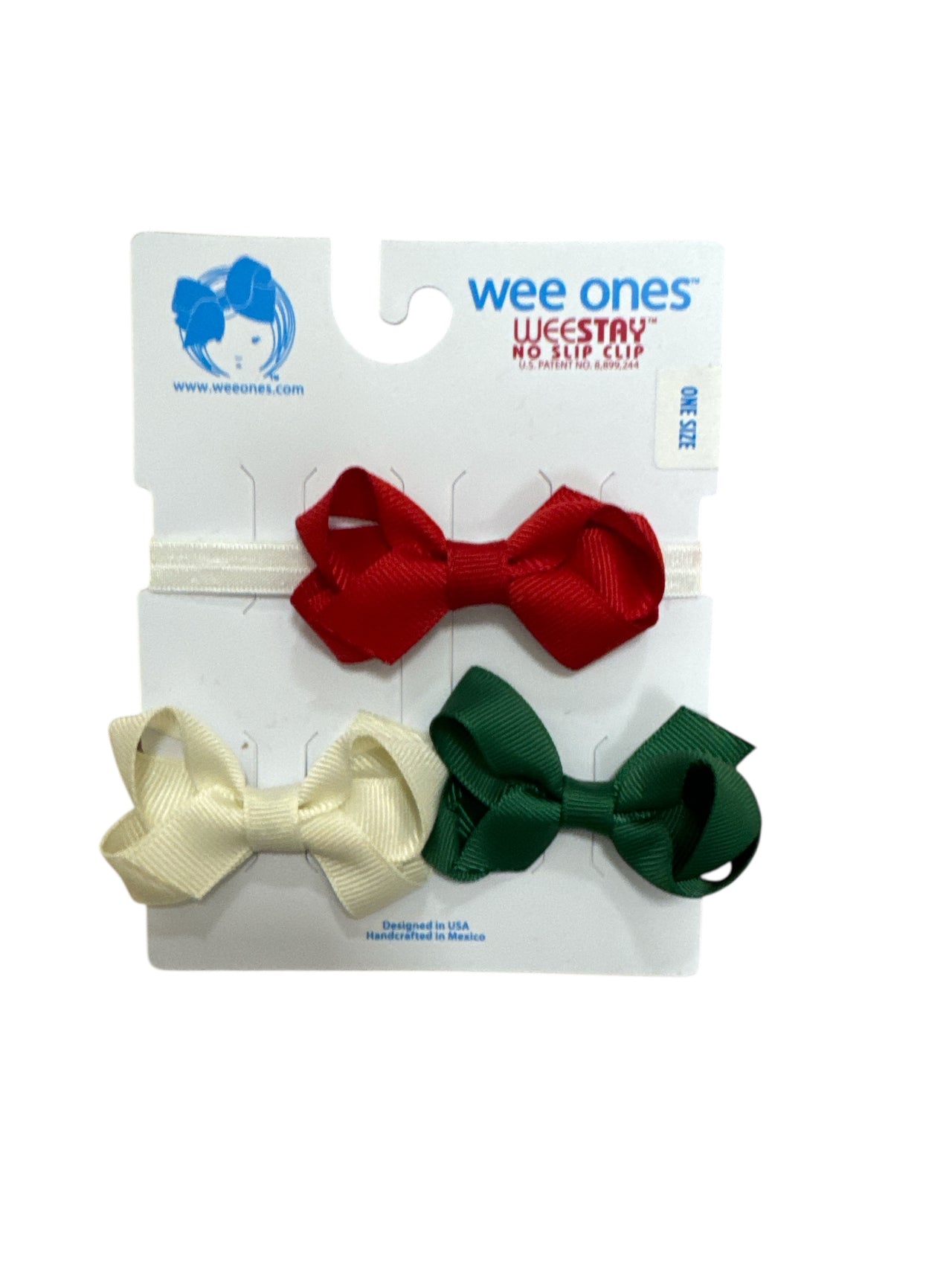 Gift Pack | Three Tiny Grosgrain Hair Bows and One Add-A-Bow Band