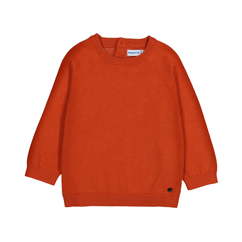Baby Basic Sweater | Orange