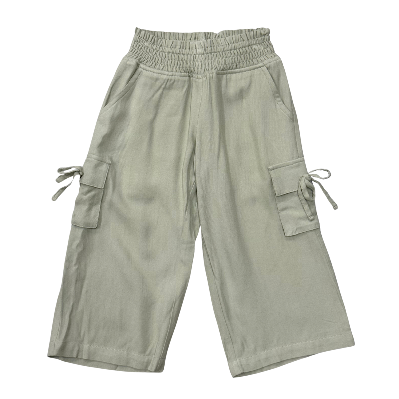 Girl's Wide Leg Cargo Pant | Sage