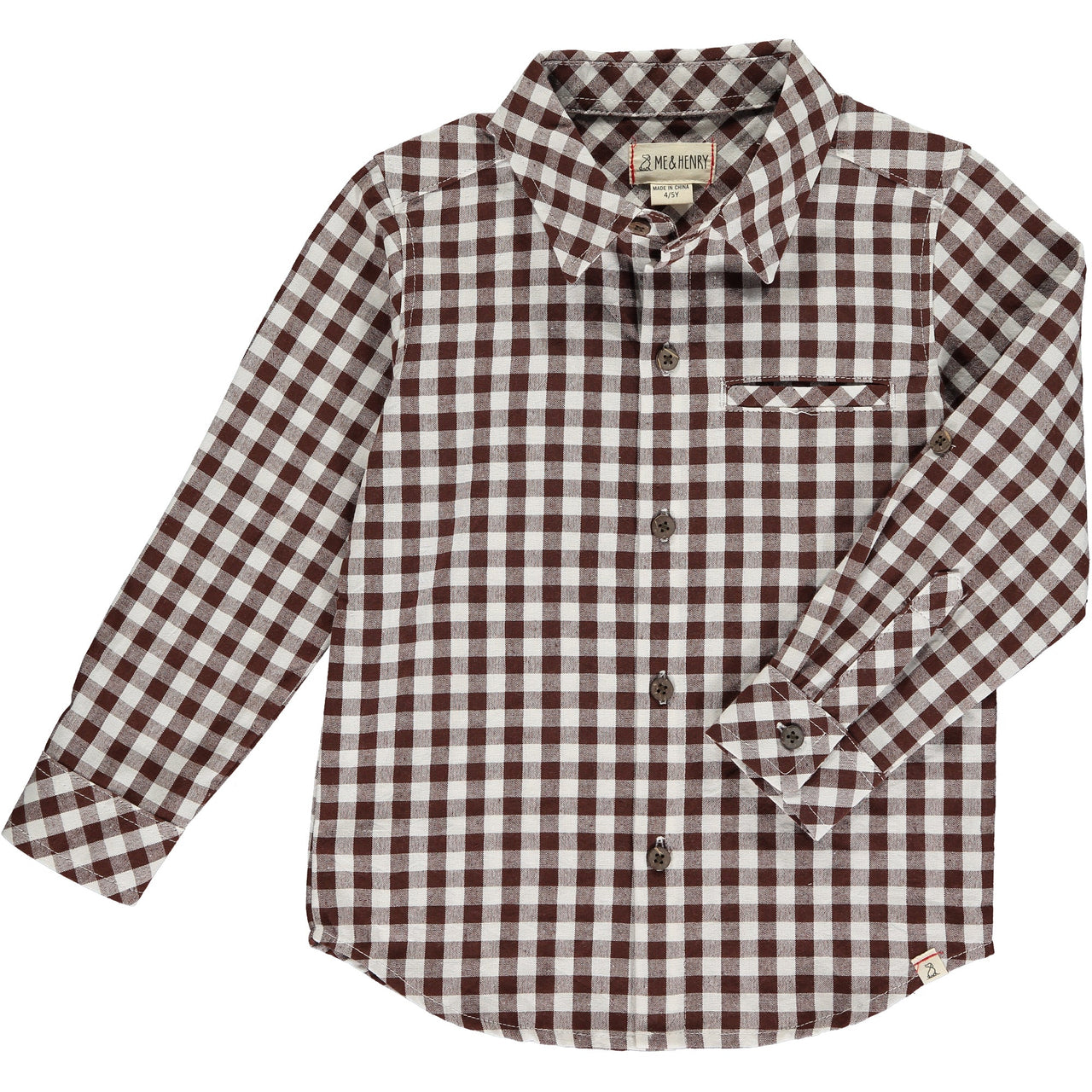 Atwood Woven Shirt | Brown Micro Plaid
