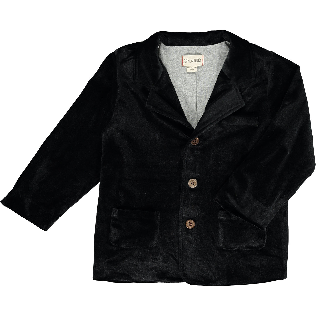 Velvet Rupert Jacket | Black