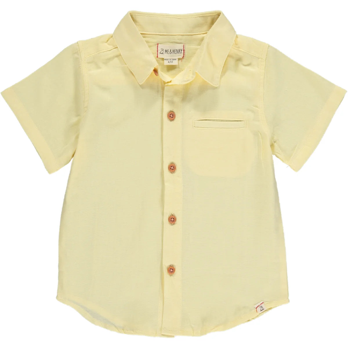 Newport Woven Short Sleeve Shirt | Lemon**FINAL SALE**