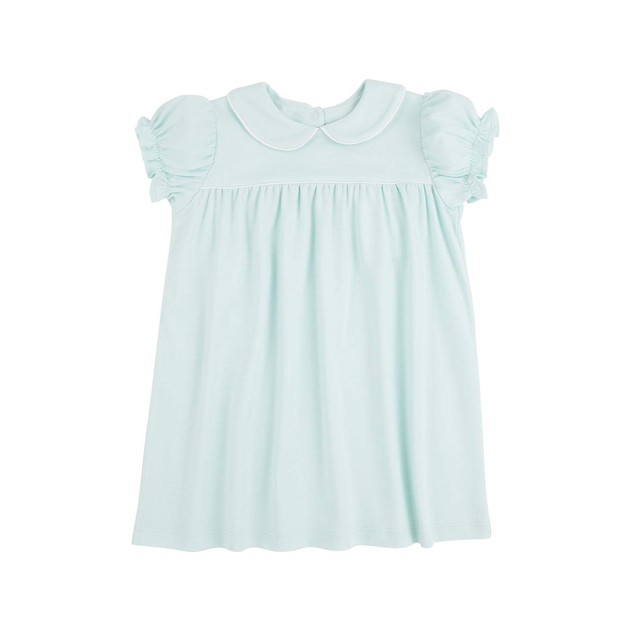 Holly Day Dress Sea Island Seafoam with Worth Avenue White