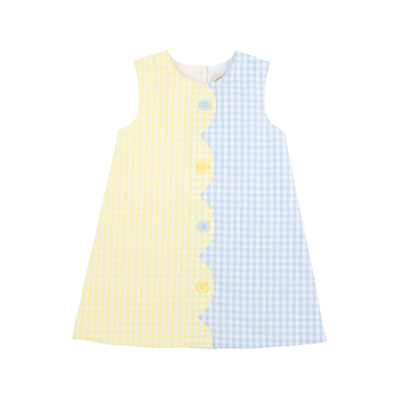 Kennedy Colorblock Dress | Lake Worth Yellow Gingham & Buckhead Blue Gingham ** FINAL SALE **