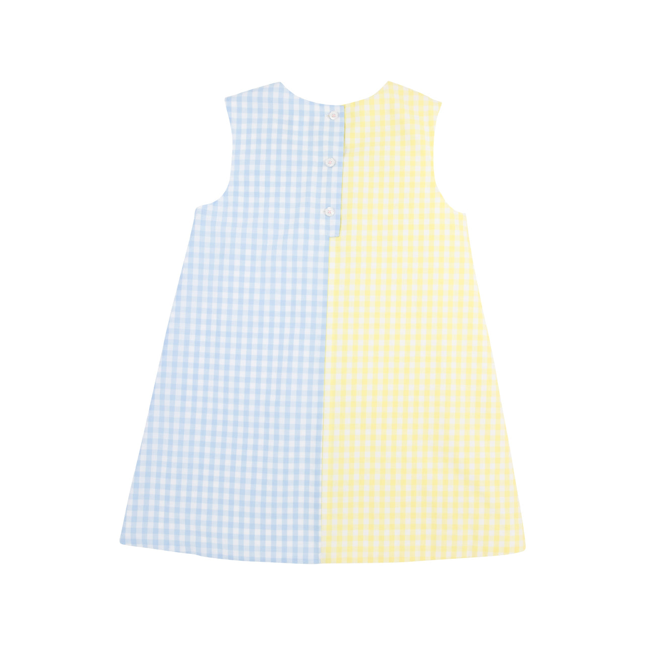Kennedy Colorblock Dress | Lake Worth Yellow Gingham & Buckhead Blue Gingham ** FINAL SALE **