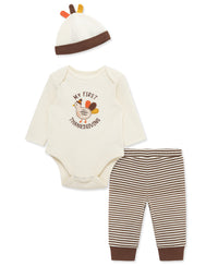Turkey Bodysuit & Pant Set (3M-12M)