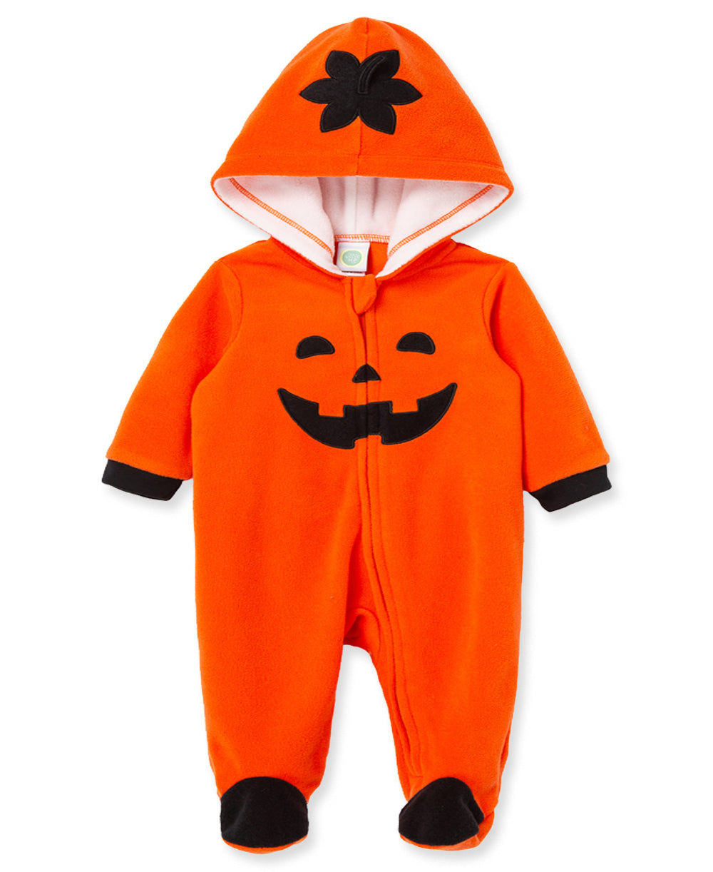 Pumpkin Fleece Footie **FINAL SALE**