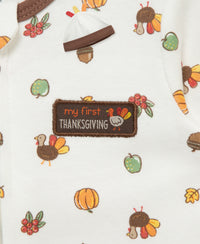 Turkey Zip Footie & Hat (NB-9M)