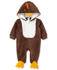 Turkey Minky Fleece Footie (NB-9M)