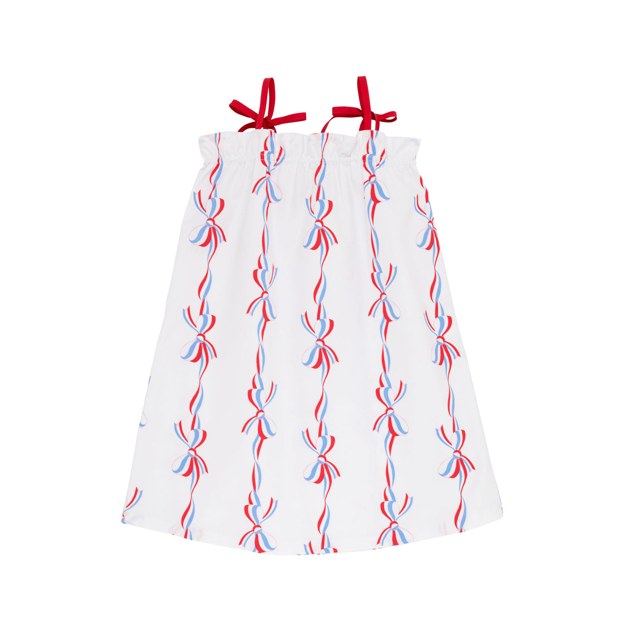 Lainey's Little Dress | America's Birthday Bows with Richmond Red