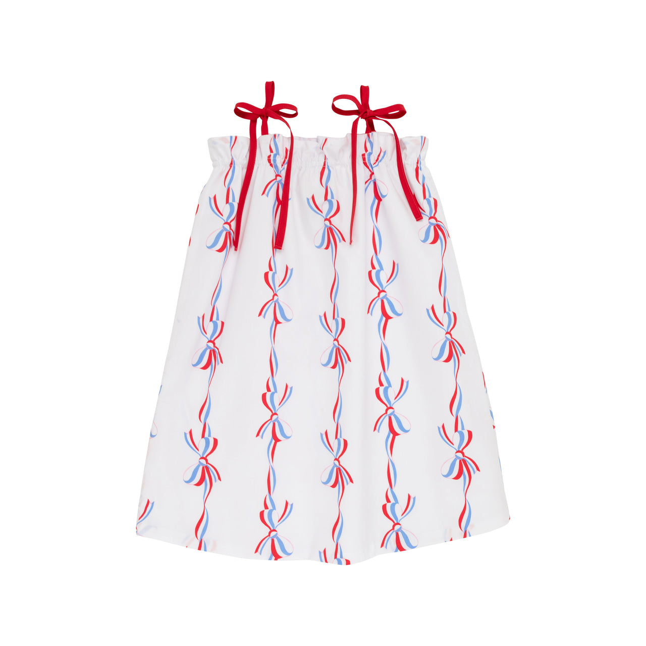 Lainey's Little Dress | America's Birthday Bows with Richmond Red