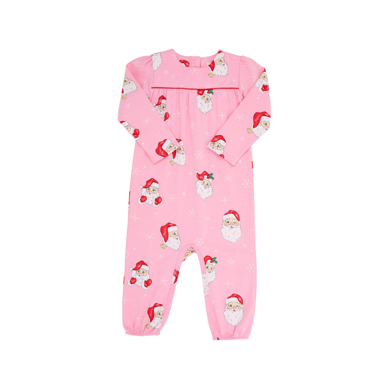 Long Sleeve Penny's Playsuit Dear Santa (Hamptons Hot Pink) with Richmond Red ** FINAL SALE **