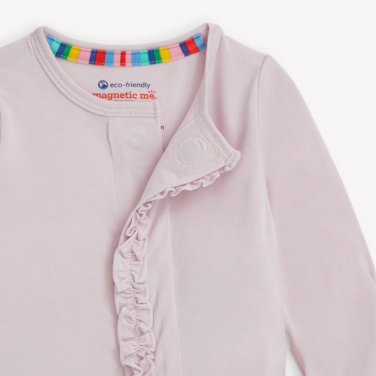 Grape Ice Modal Magnetic Footie with Ruffles