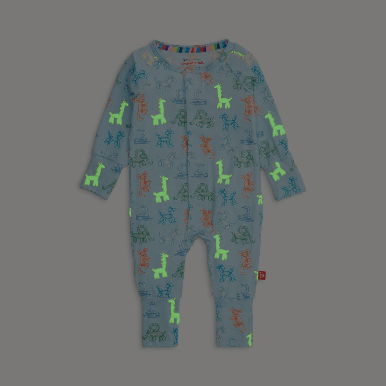 Magnetic Me Convertible Coverall | Blue Party Animals Glow in the Dark