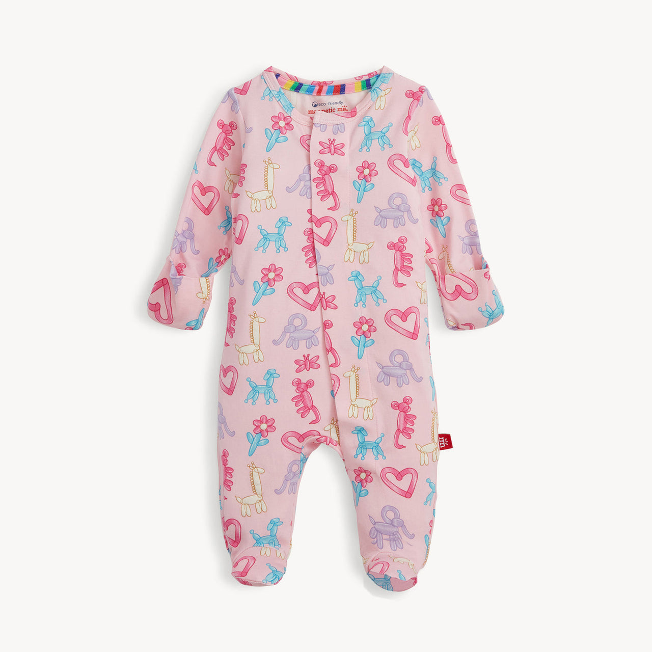 Magnetic Me Convertible Coverall | Pink Party Animals Glow in the Dark