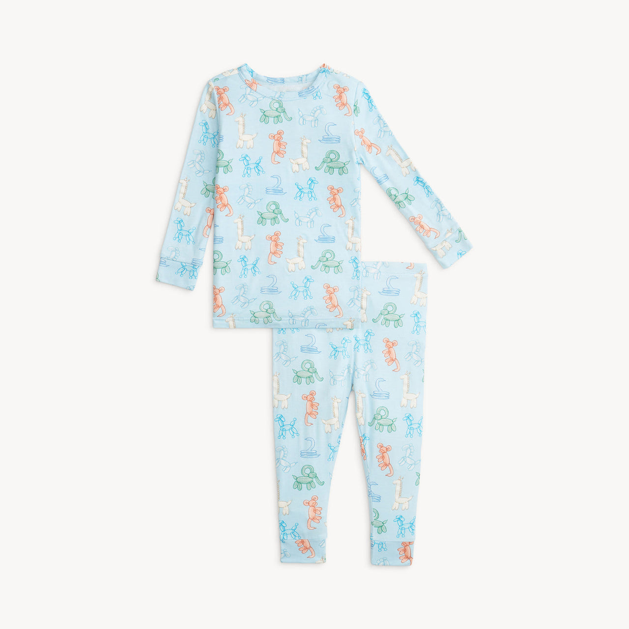 2-Piece Pajama Set | Blue Party Animals Glow in the Dark