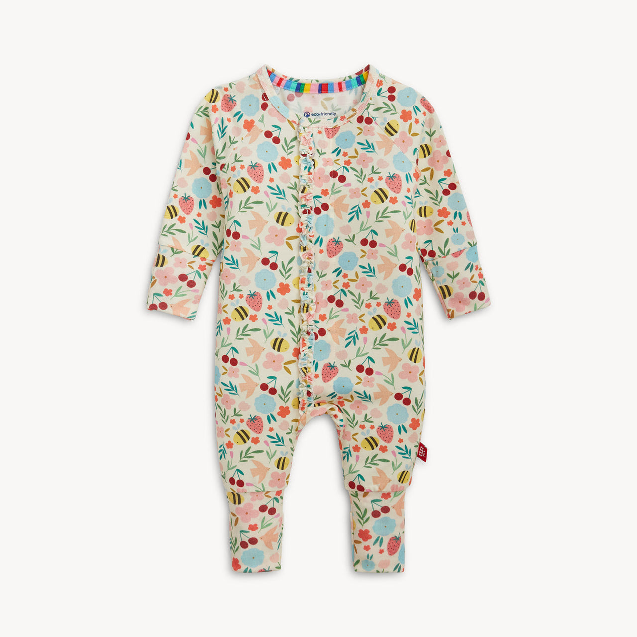 Convertible Ruffle Coverall | Honey Blossom