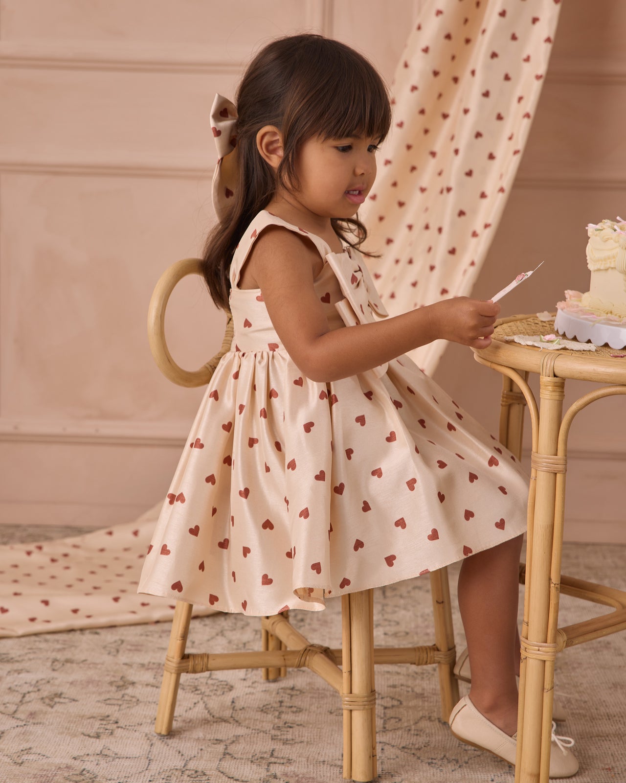 Cindy Dress | Red Hearts