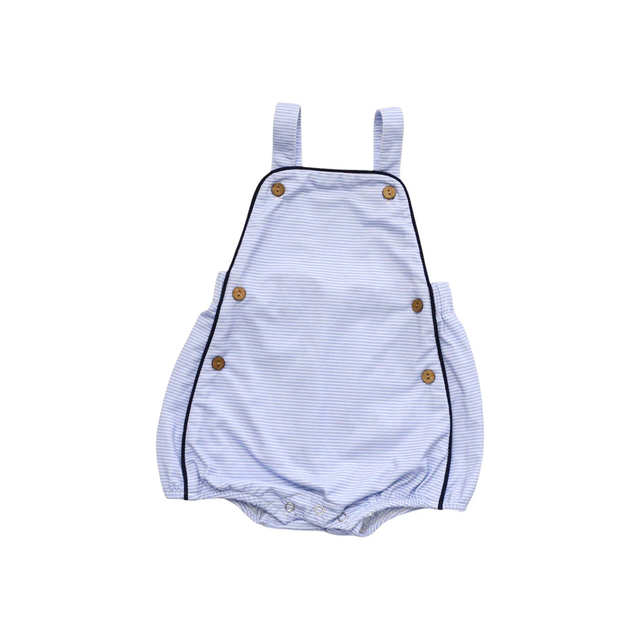 Overall Romper | Pinstripe