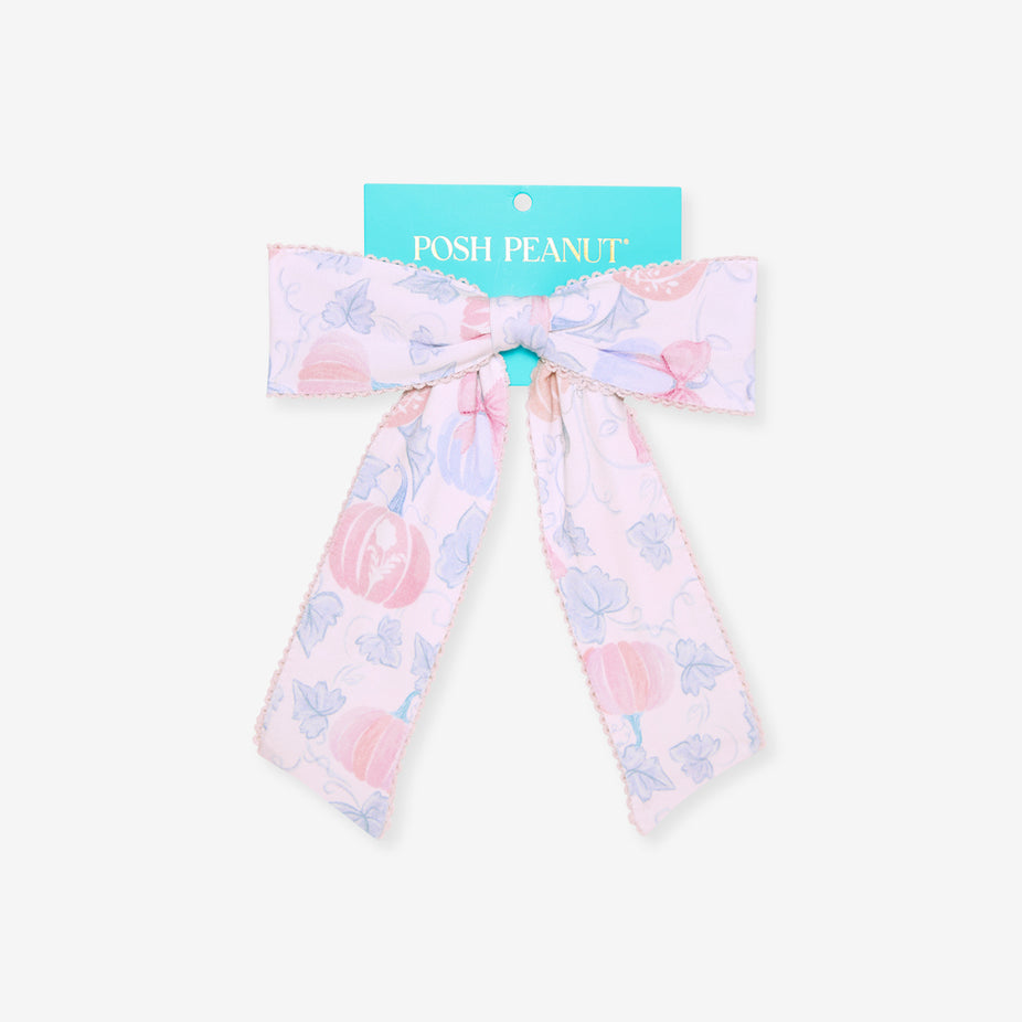 Picot Luxe Bow Hair Clip | Posh Pumpkin