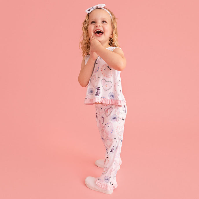 Ruffle Bow Back Tank & Pant Set | Posh Spooks